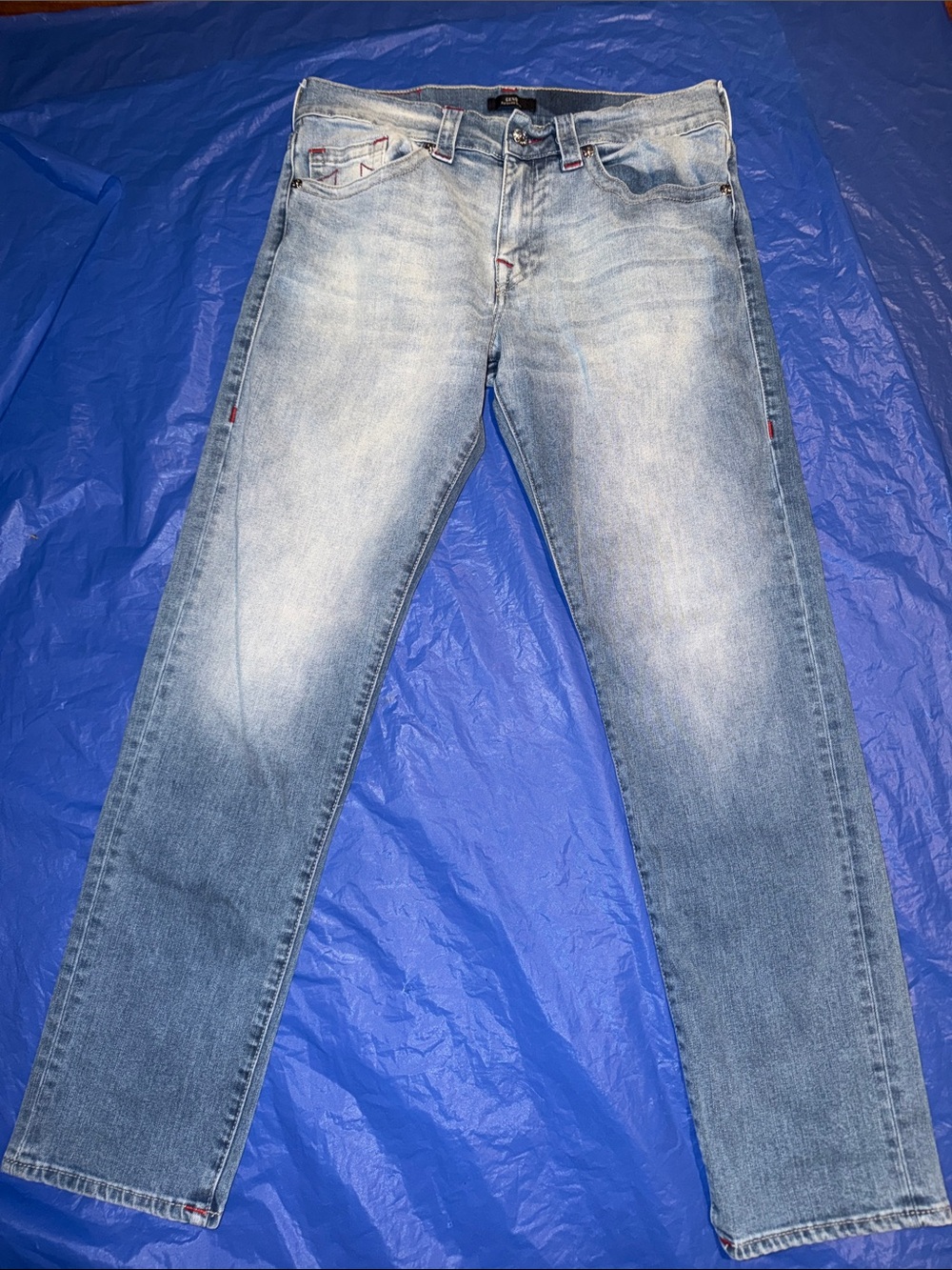 True Religion World tour Light Blue Slim Straight Men’s Jeans